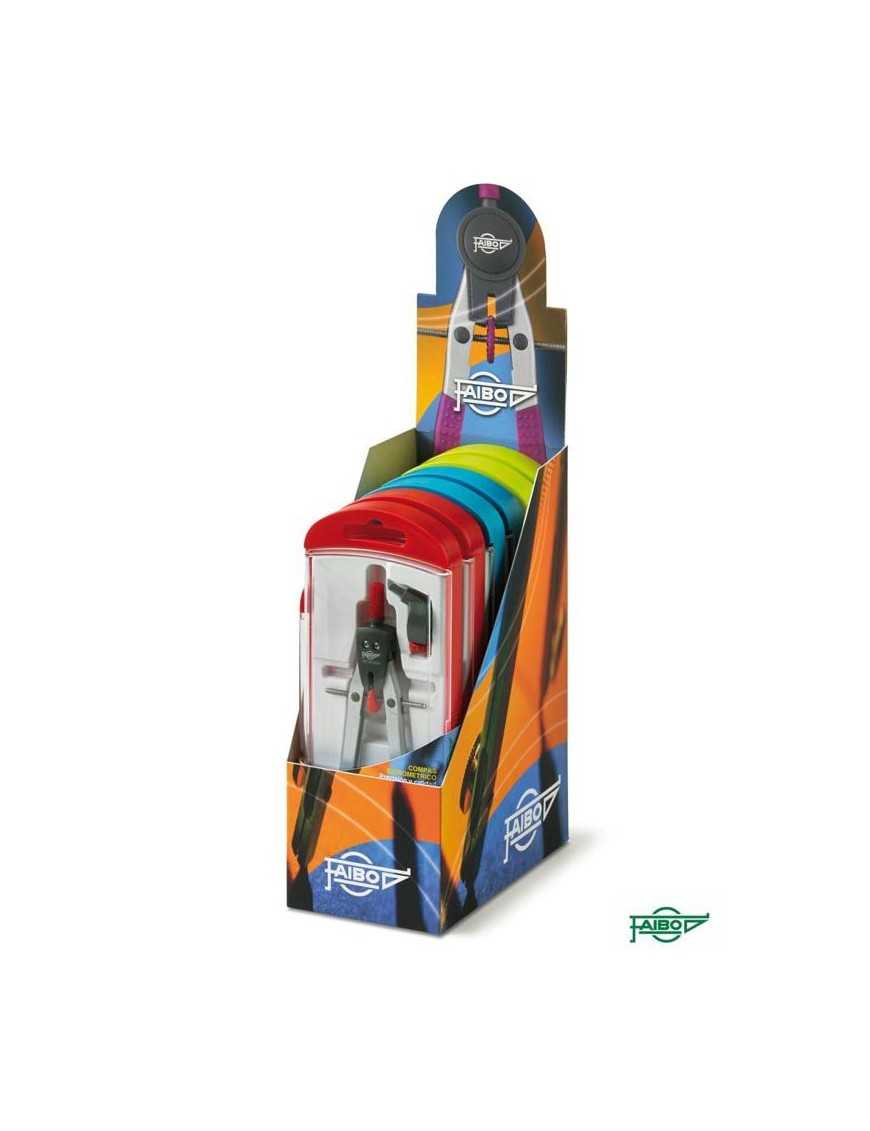 COMPAS MICROMETRICO SIN FRENO CAJA COLORES FAIBO