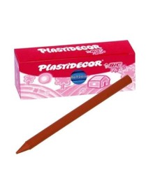 CAJA DE 25 PLASTIDECOR UNICOLOR MARRON