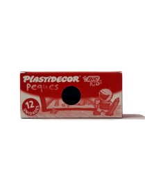 CAJA DE 12 BIC PLASTIDECOR PEQUES NEGRO
