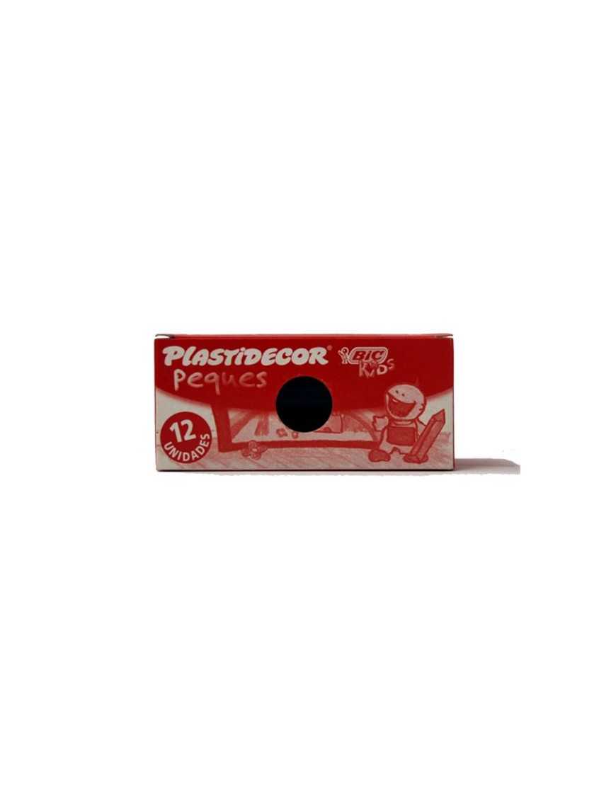 CAJA DE 12 BIC PLASTIDECOR PEQUES NEGRO