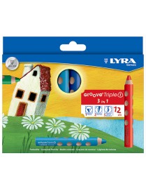 LAPICES COLOR LYRA GROOVE TRIPLE ONE 12 LAPICES CO