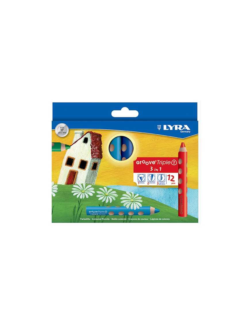 LAPICES COLOR LYRA GROOVE TRIPLE ONE 12 LAPICES CO