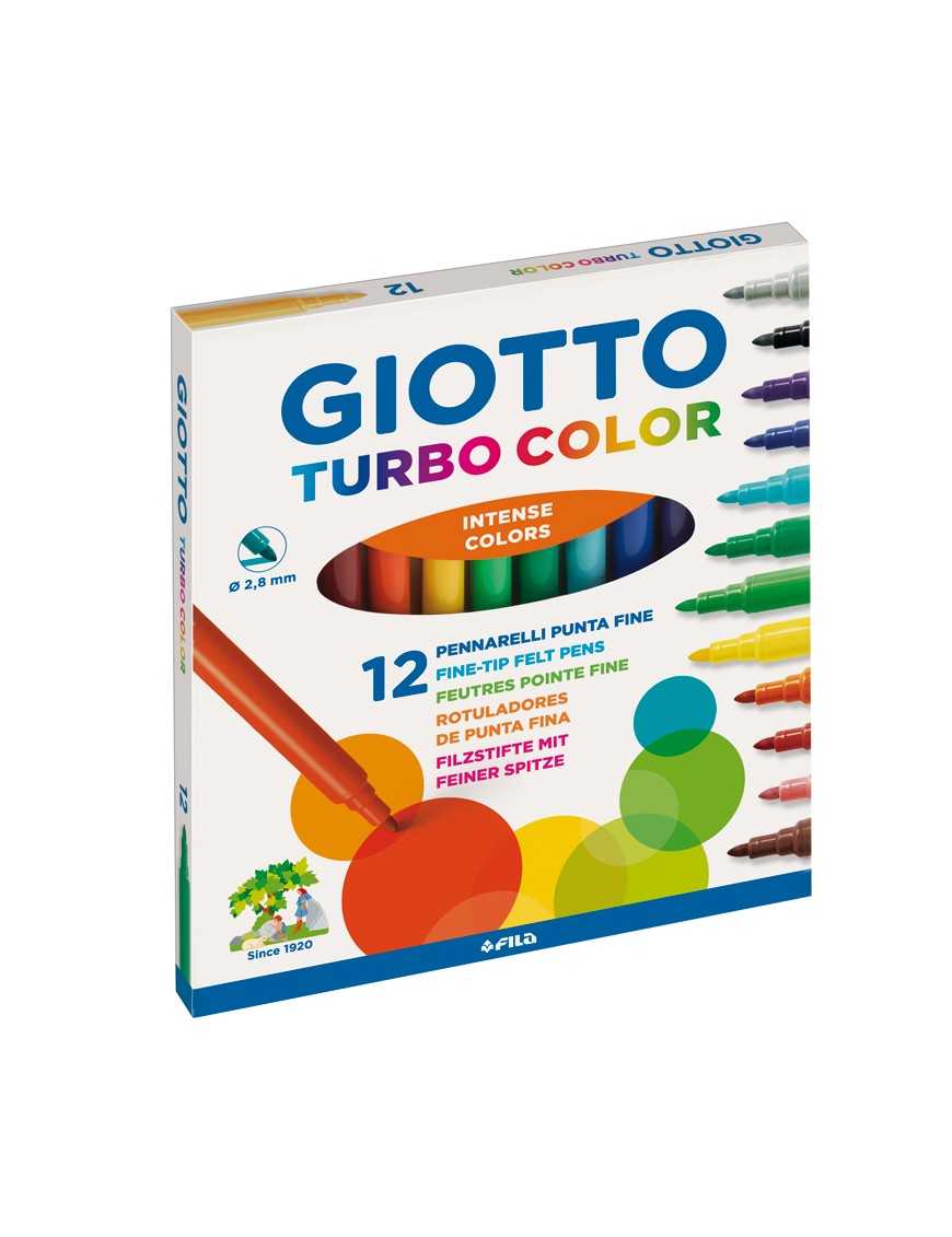 ROTULADOR TURBOCOLOR GIOTTO CAJA 12 UND.