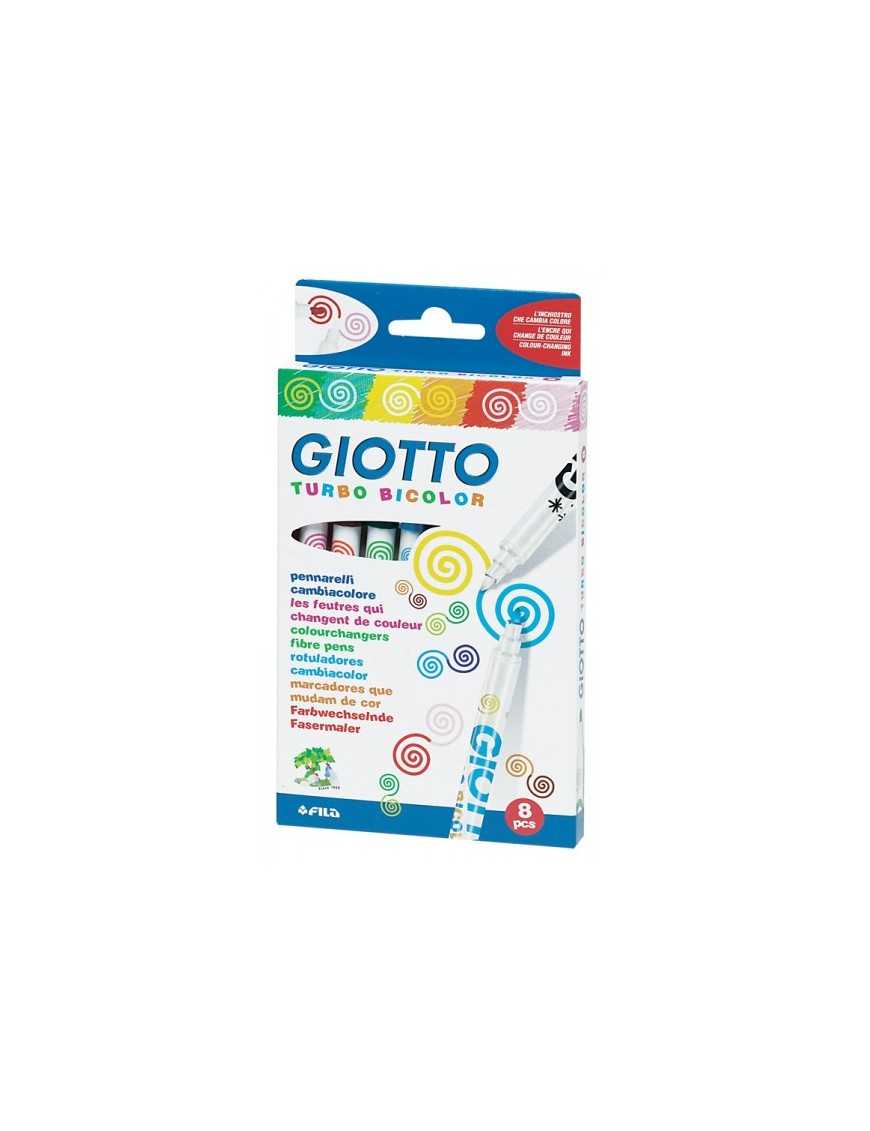 ROTULADOR TURBO BICOLOR CAJA 8 UND.