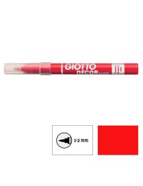 GIOTTO ROTULADOR DECOR TEXTIL ROJO.