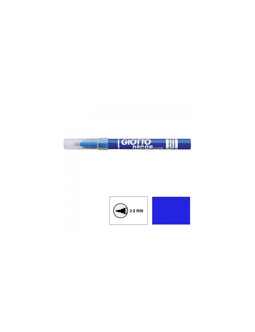 GIOTTO ROTULADOR DECOR TEXTIL AZUL ULTRAMAR.