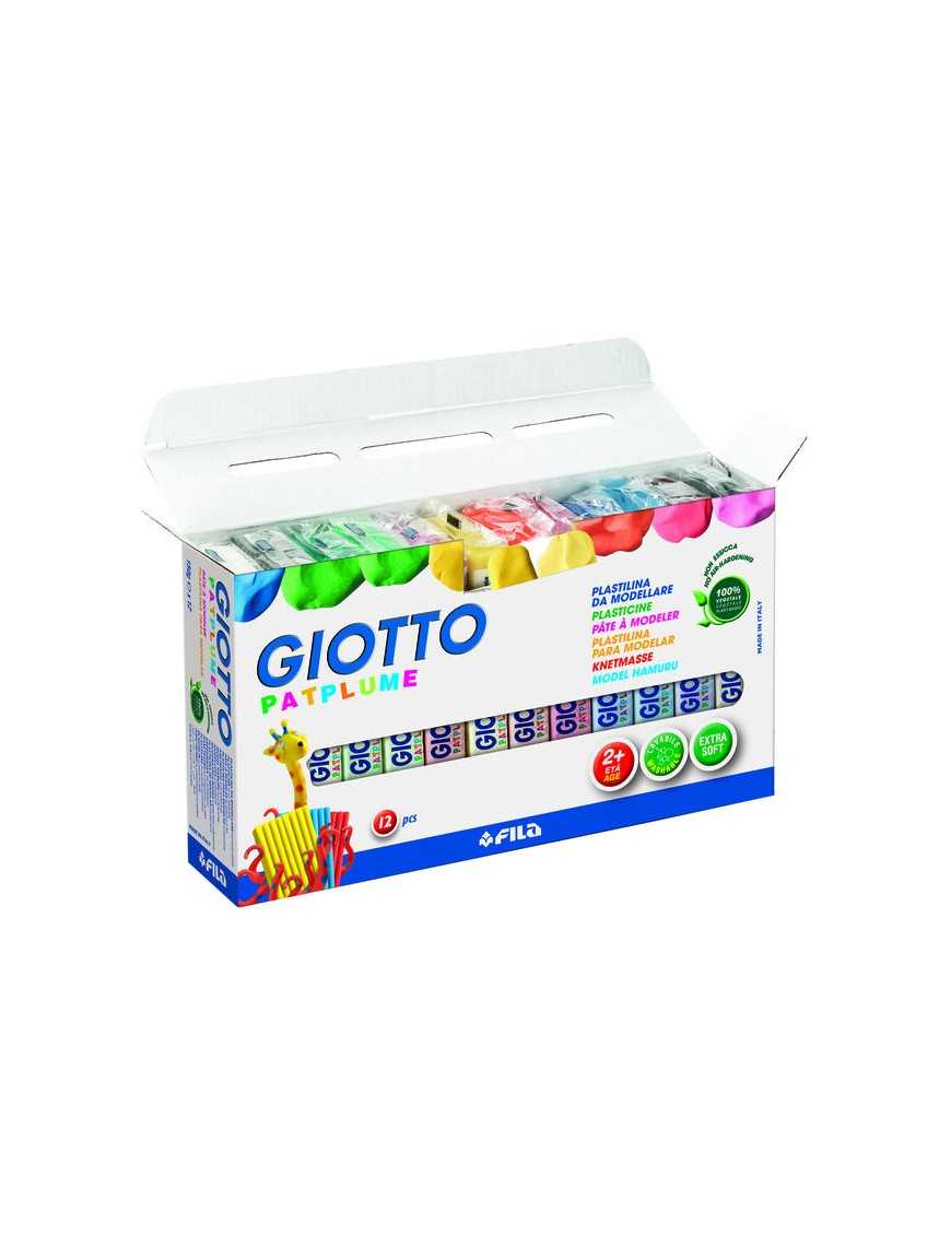 GIOTTO PATPLUME CAJA 12 PLASTILINA 150 GRS.