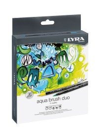 CAJA 36 ROTULADORES LYRA AQUA BRUSH DUO.