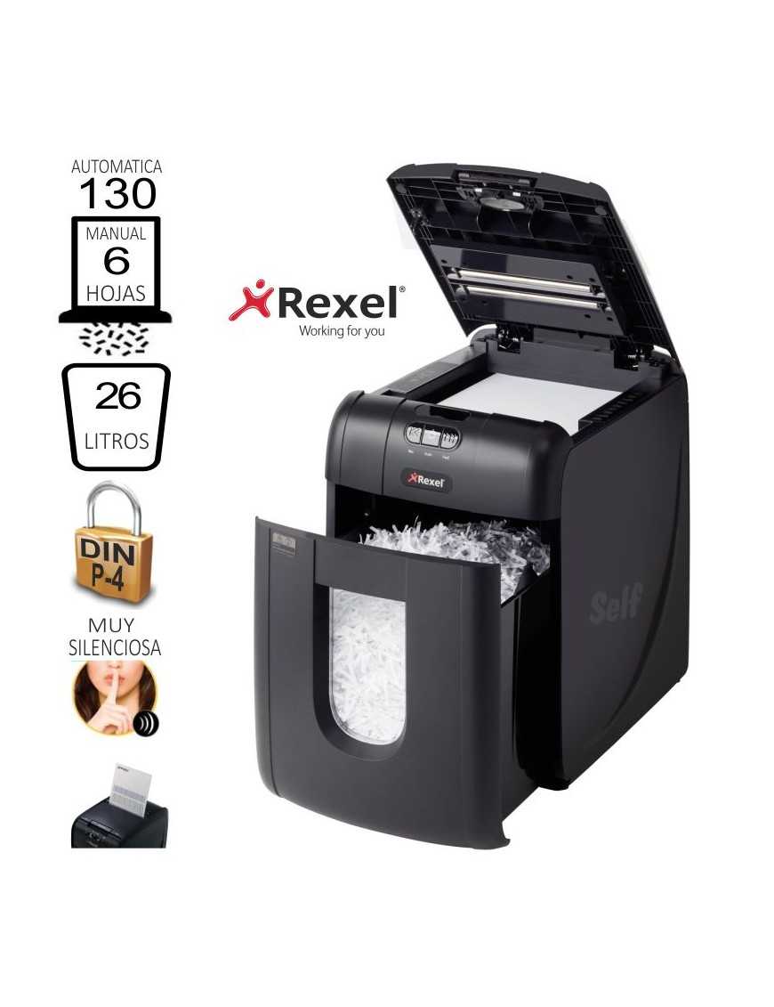 DESTRUCTORA REXELL AUTO+130X CORTE PARTICULAS