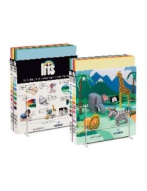 EXPOSITOR CON 200 CARTULINAS IRIS CAJA A DE 50X65