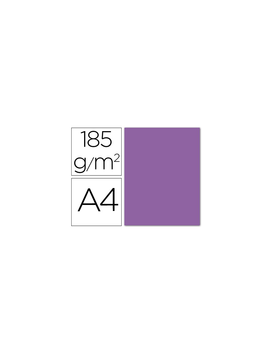 CARTULINA A4 VIOLETA Nº 18 IRIS 185GR.