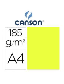 CARTULINA A4 LIMON Nº03 IRIS 185 GRAMOS P/50UDS