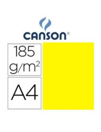 CARTULINA A4 CANARIO Nº04 IRIS 185 GRAMOS P/50UDS