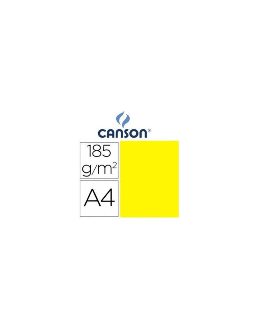 CARTULINA A4 CANARIO Nº04 IRIS 185 GRAMOS P/50UDS