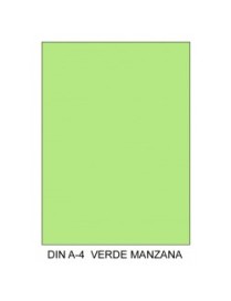 CARTULINA A4 VERDE MANZANA Nº27 IRIS 185GR.