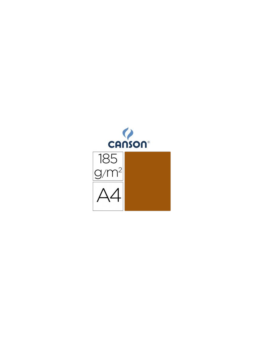 CARTULINA A4 MARRON Nº 34 IRIS 185 GRAMOS P/50UDS