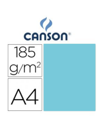 CARTULINA A4 AZUL MALDIVAS Nº 21 IRIS 185GR.