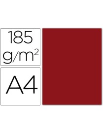 CARTULINA A4 GRANATE Nº 16 IRIS 185 GRAMOS P/50UDS