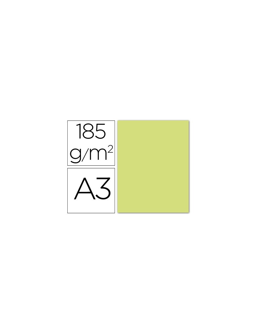 CARTULINA A3 VERDE MANZANA IRIS Nº27 185GR.