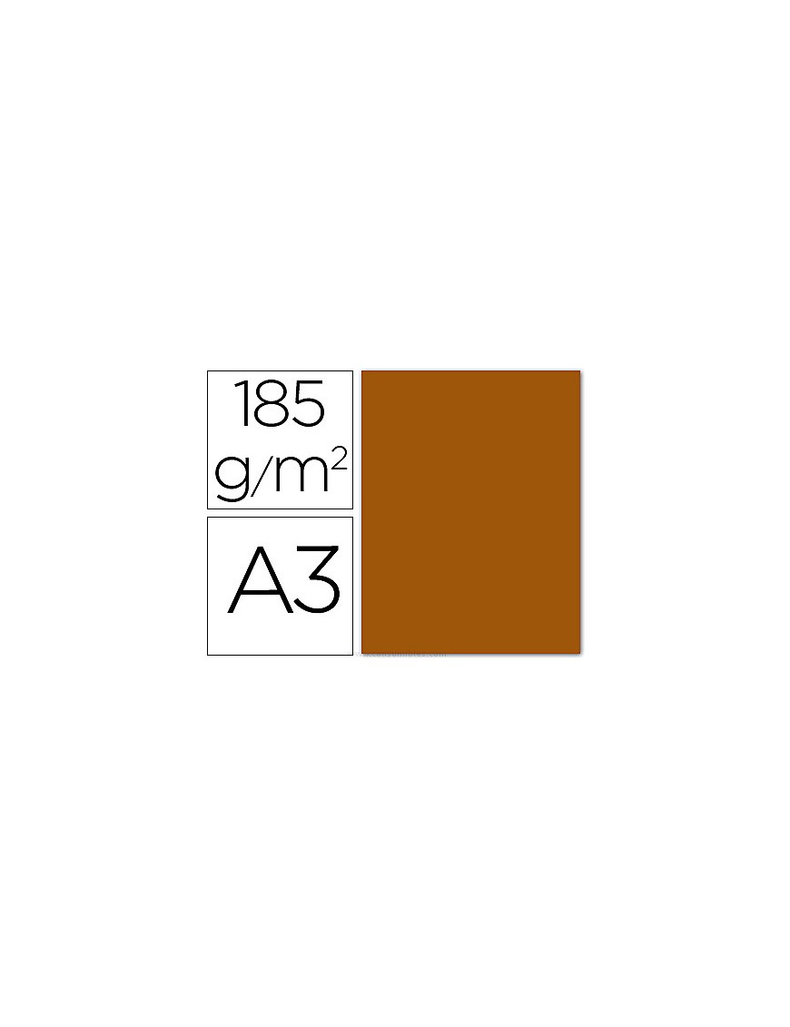 CARTULINA A3 MARRON CHOCOLATE IRIS Nº34 185GR.