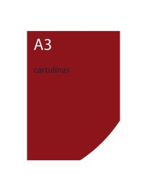 CARTULINA A3 GRANATE IRIS 185GR.