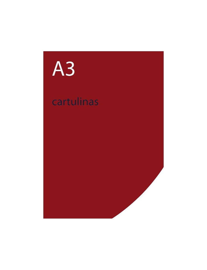 CARTULINA A3 GRANATE IRIS 185GR.
