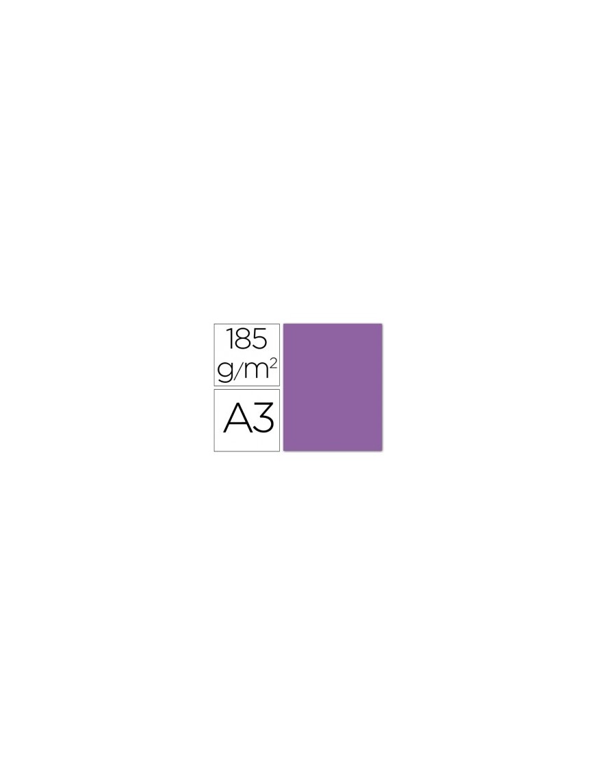 CARTULINA A3 VIOLETA IRIS 185GR.