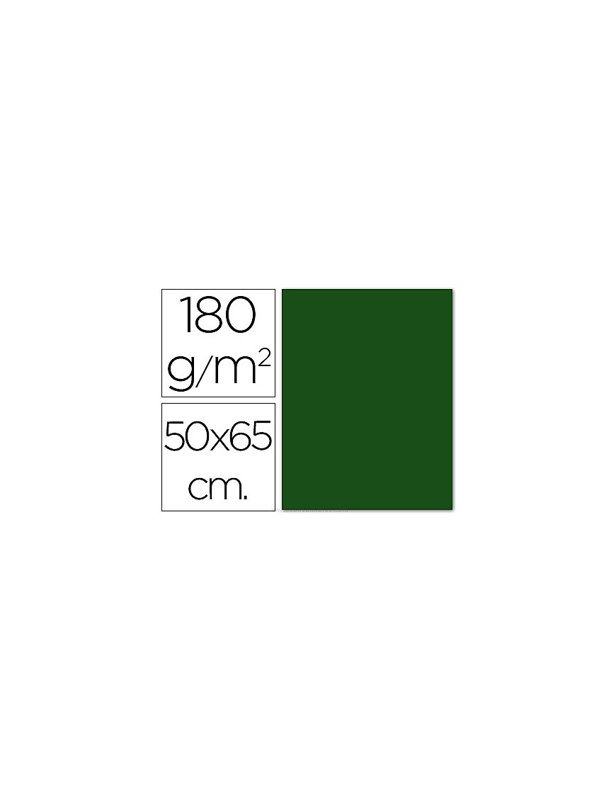 CARTULINA VERDE ABETO Nº30 50X65 IRIS 185GR.