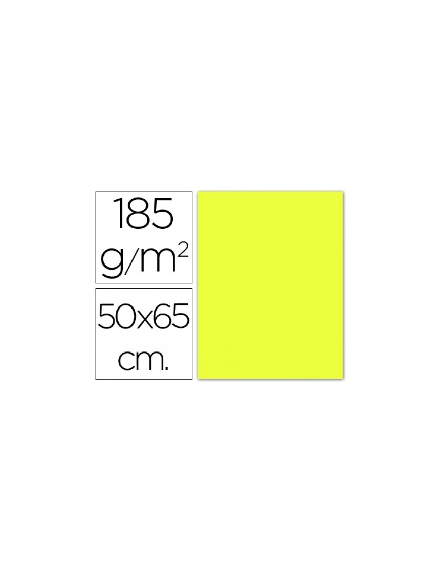 CARTULINA AMARILLO LIMON Nº3 50X65 IRIS 185GR.