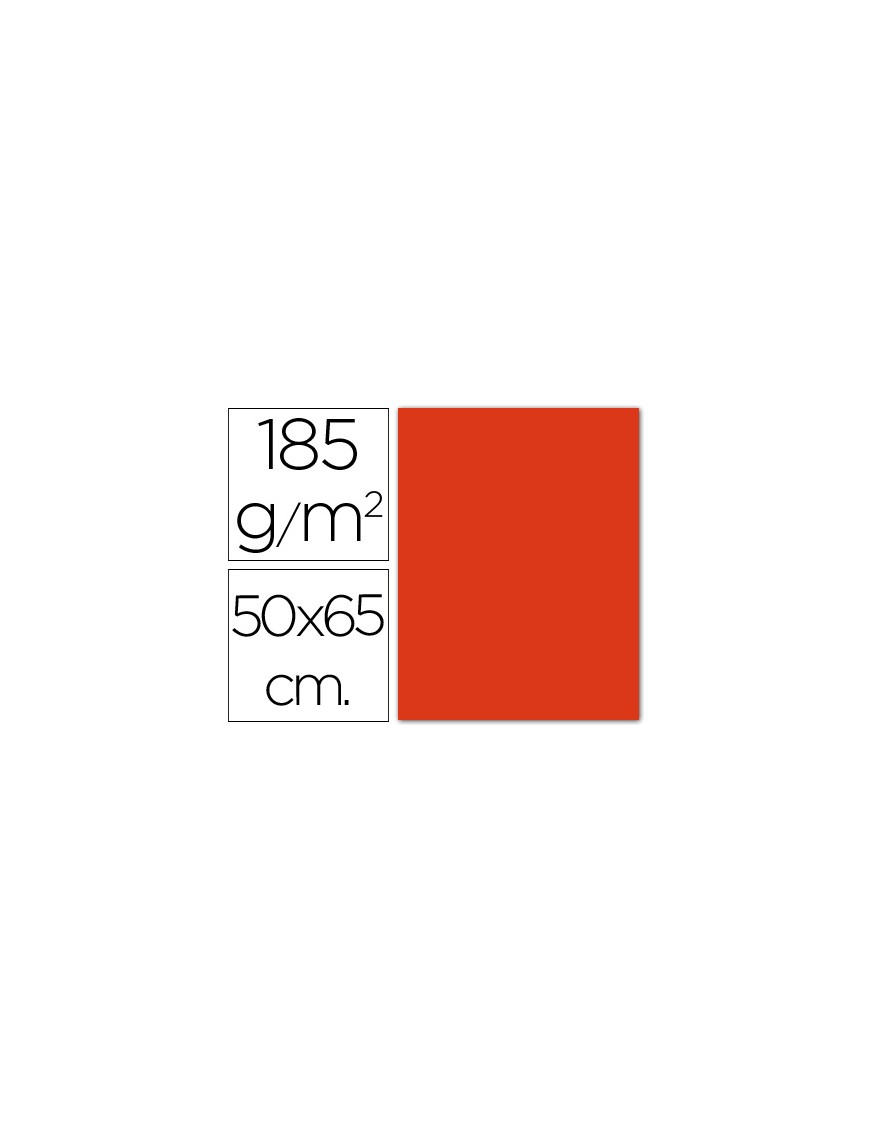 CARTULINA TOMATE Nº14 50X65 IRIS 185GR.