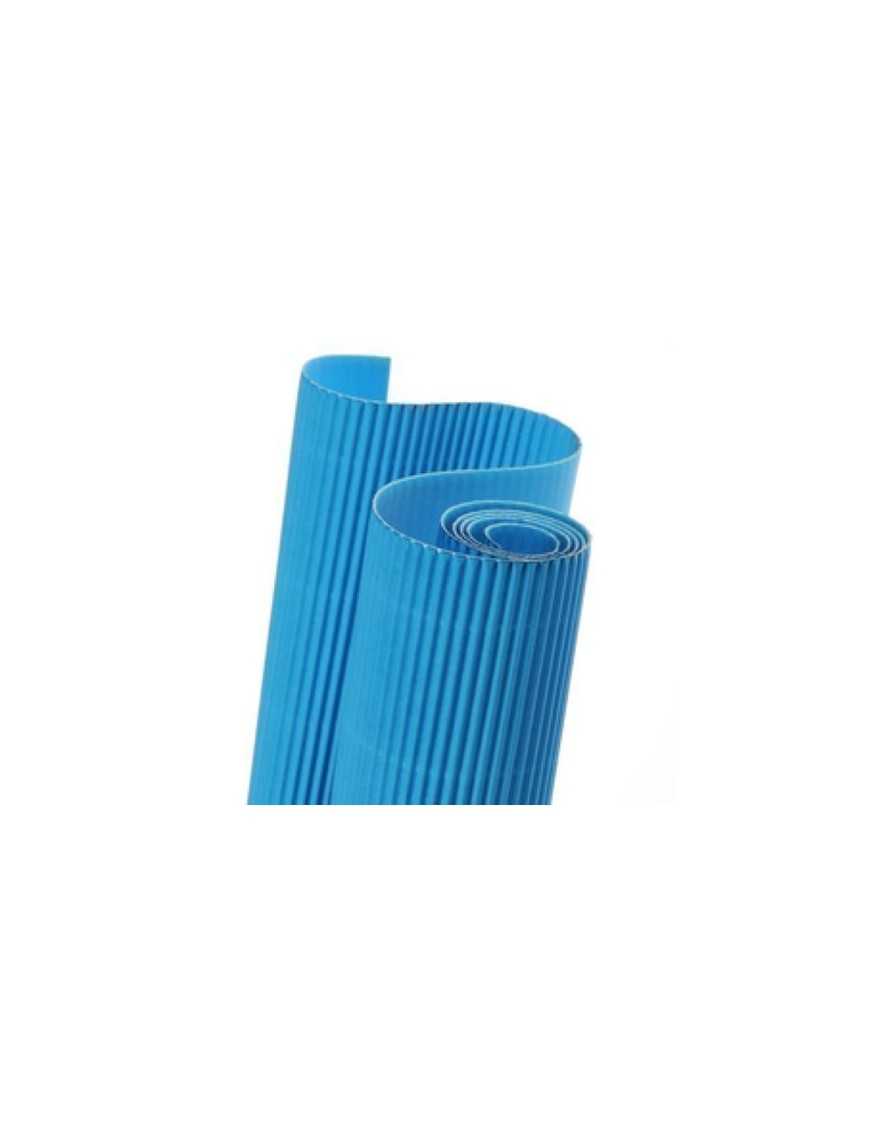 CARTON ONDULADO AZUL TURQUESA CANSON