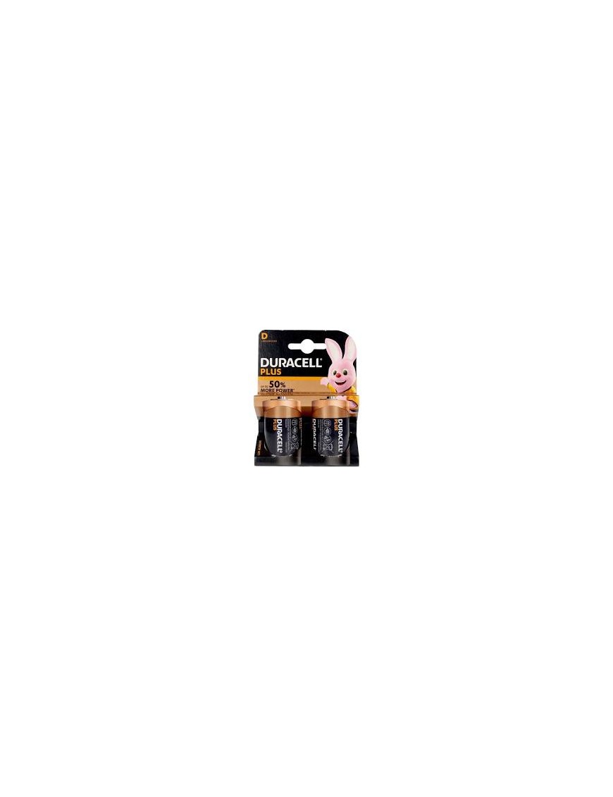 PILA LR20 2 UDS DURACELL PLUS