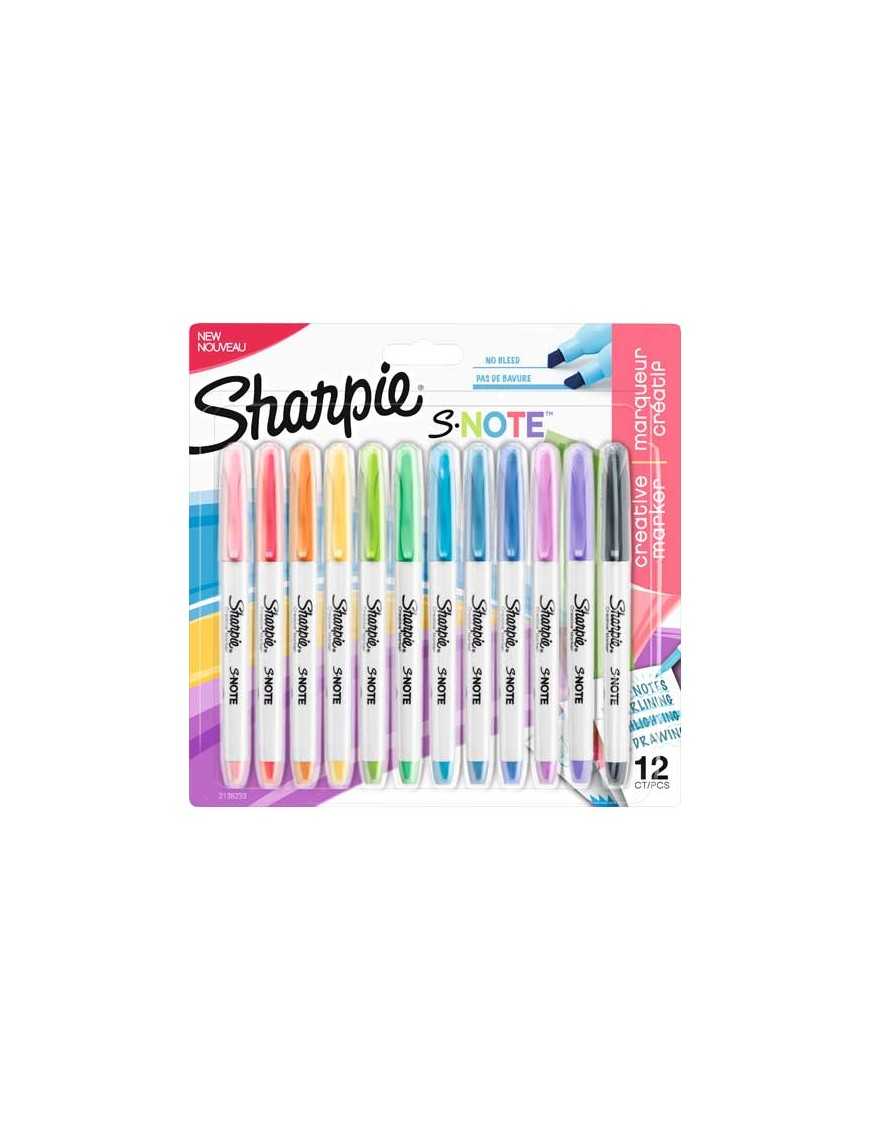 SHARPIE BLISTER 12 UDS PASTEL S-NOTE