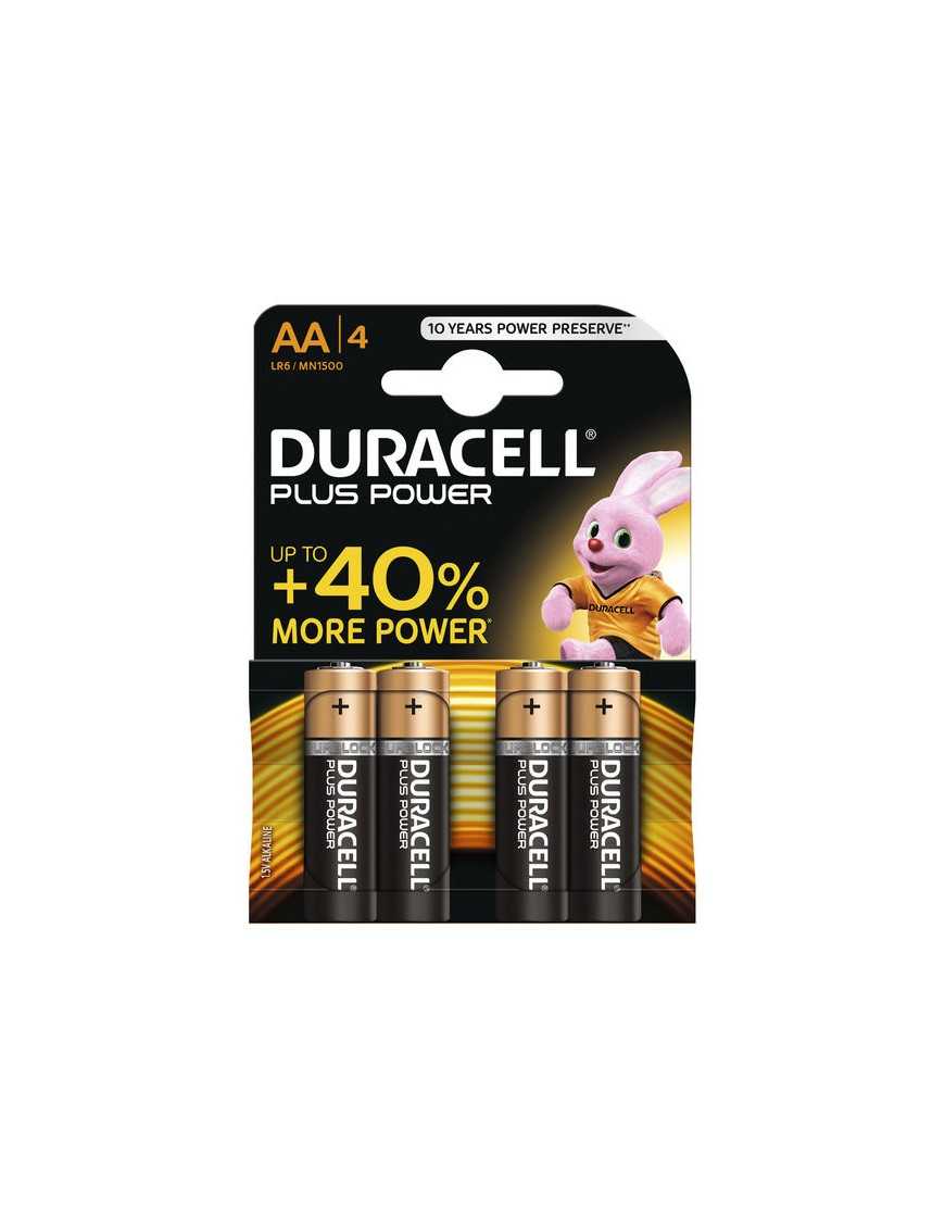 PILA AA LR6 DURACELL PLUS BLISTER 4 UDS