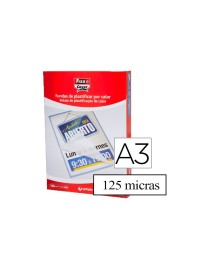 FUNDAS PLASTIFICAR A3 DE 125 MICRAS FIXO