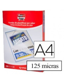 FUNDAS PLASTIFICAR A4 DE 125 MICRAS FIXO
