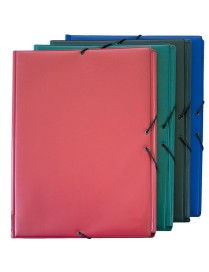 CARPETA GOMAS SOLAPAS F PVC NEGRO GRAFOPLAS