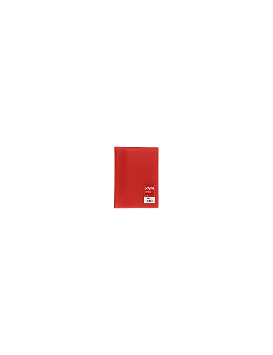 TARIFARIO FOLIO 50 FUNDAS FOLIO ROJO PP GRAF
