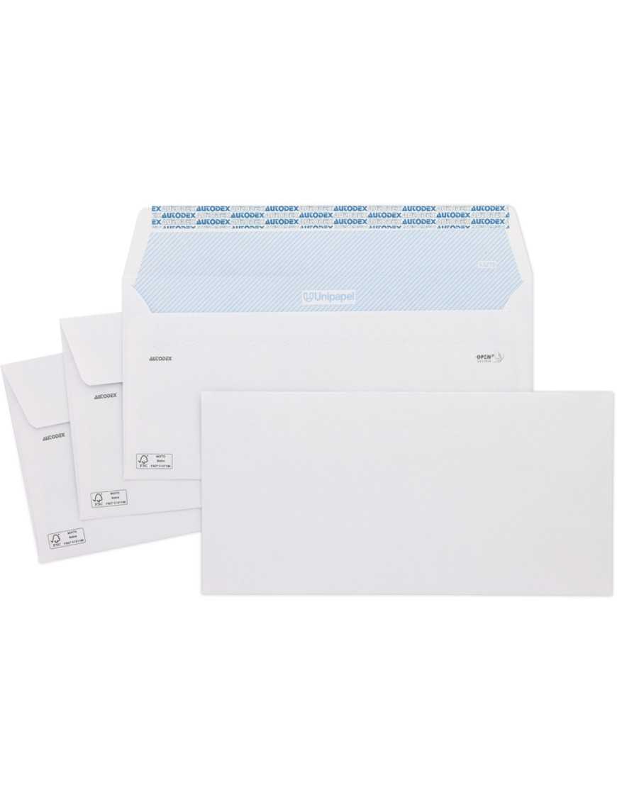 CAJA 250 SOBRES BLANCOS 176X231 UNI 44219
