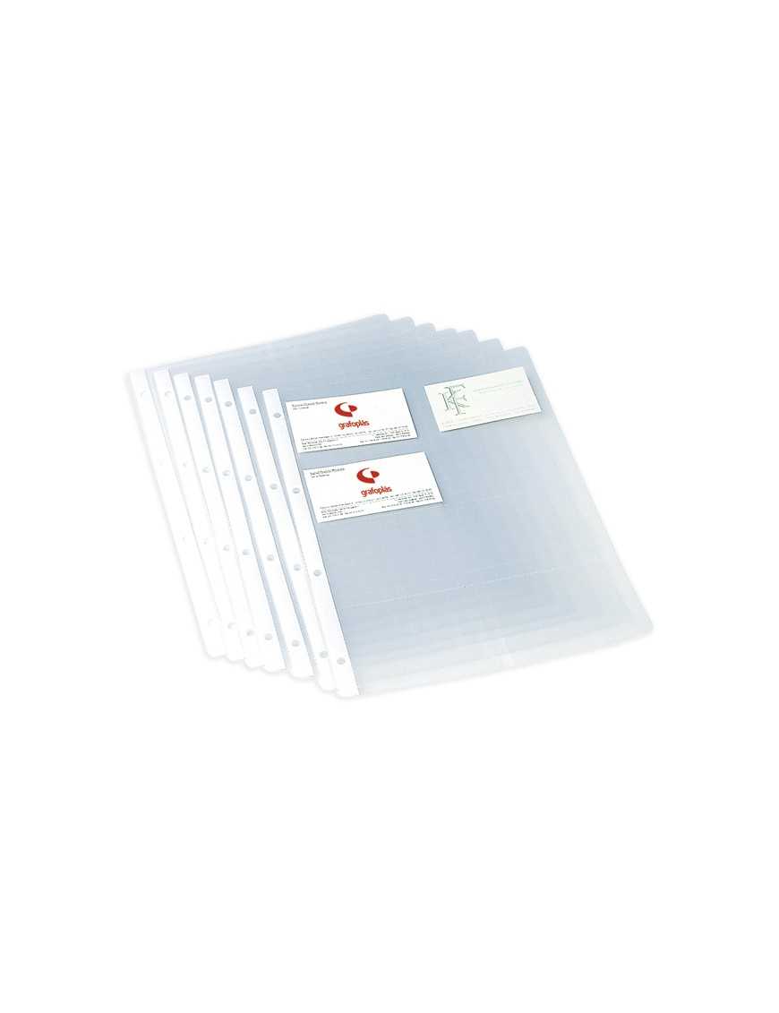 FUNDAS PORTA TARJETAS A4 16 TARJETAS GRAFOPLAS