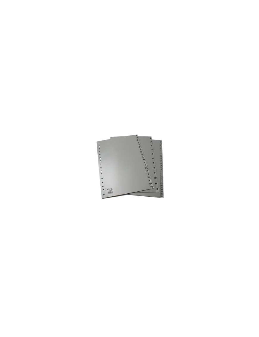 INDICE ALFABETICO A-Z 16 TALADROS PP A4 ECO. GRIS