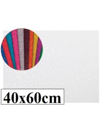 GOMA EVA PURPURINA 40X60 2 MM. BLANCA GRAFOPLAS