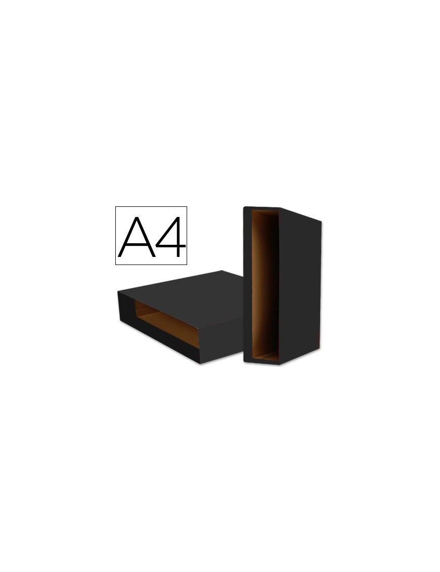 CAJA ARCHIVADOR A4 NEGRO GRAFOPLAS
