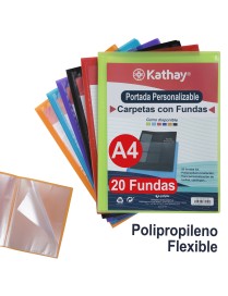 CARPETAS CON FUNDAS SOLDADAS PERSONALIZABLE PP TRA