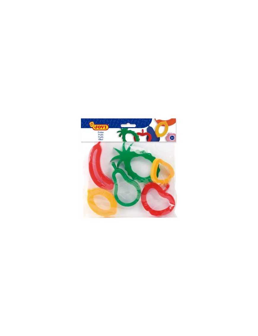 JOVI BOLSA 6 MOLDES PLASTICO FORMA FRUTAS