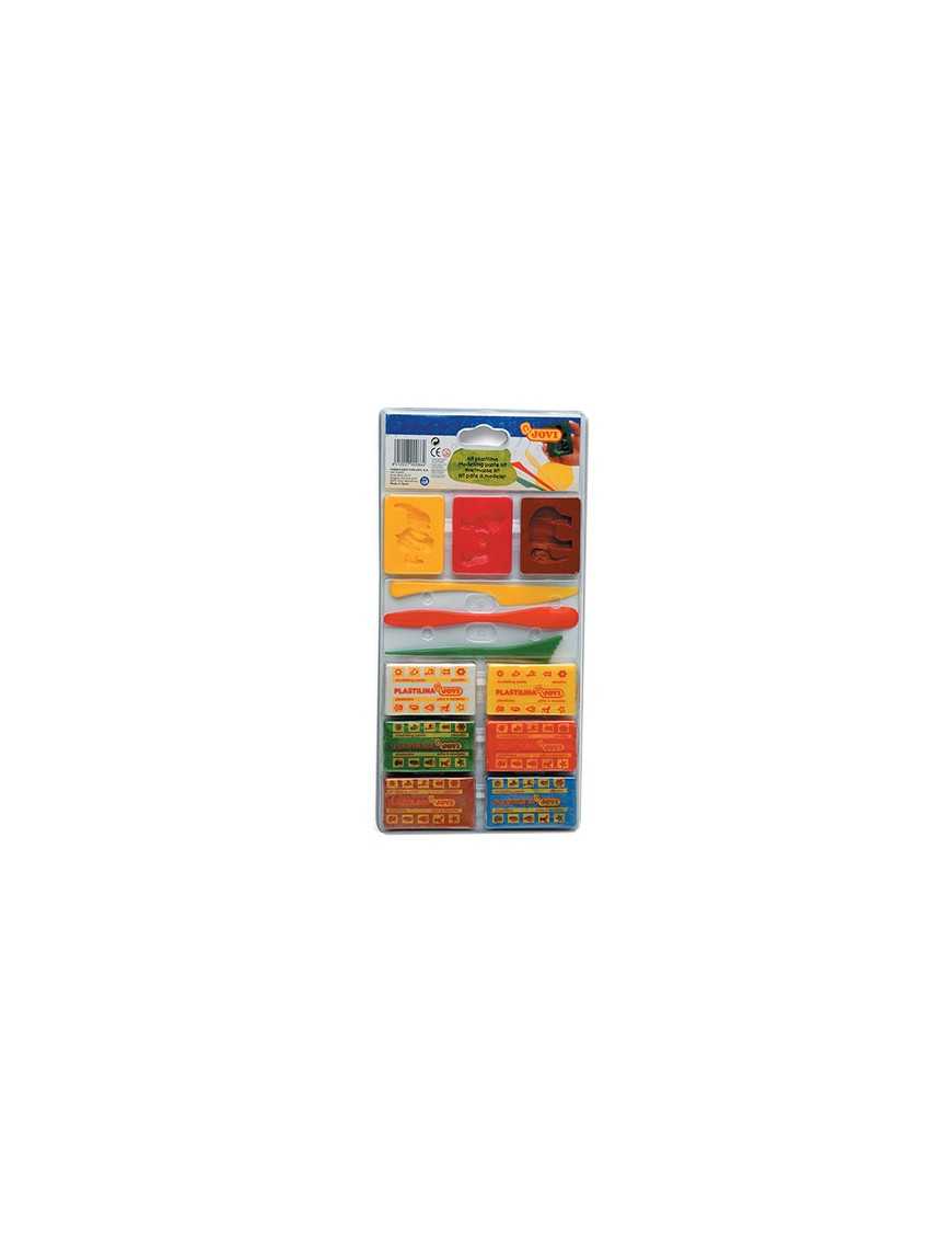 JOVI JUEGO PLASTILINA (6 PASTILLAS) Y 3 MOLDES