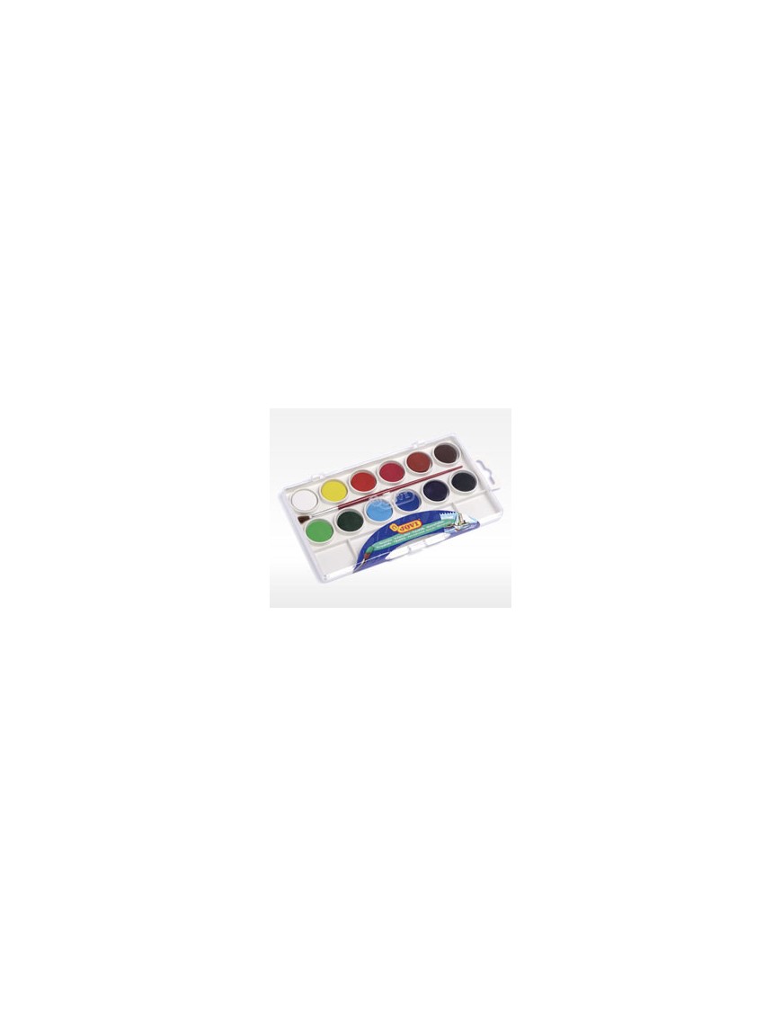 JOVI 12 ACUARELAS COLORES VARIADOS.