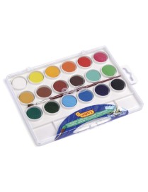 JOVI 18 ACUARELAS COLORES VARIADOS