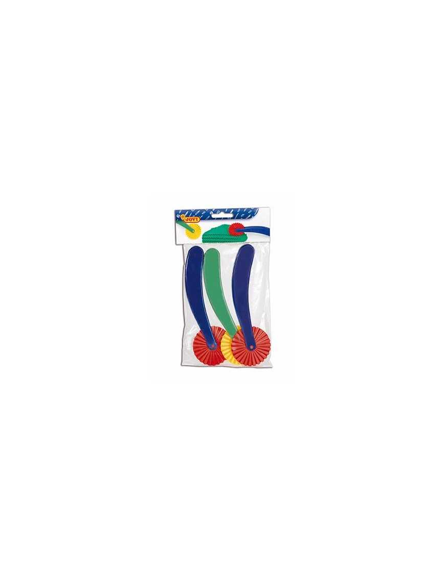BOLSA 3 CORTADORES DE PASTA / PLASTILINA JOVI. 422