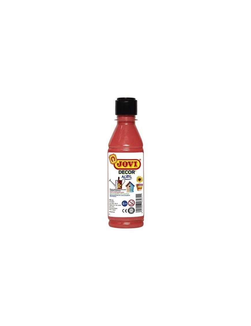 PINTURA ACRILICA MULTIUSO JOVIDECOR 250 ML ROJO.